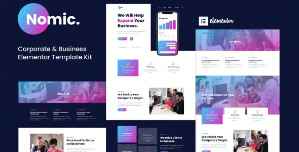 Nomic – Corporate & Business Elementor Template Kit