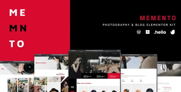 Memento – Photography & Blog Elementor Template Kit